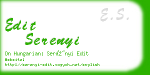 edit serenyi business card